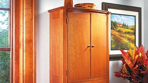 Curved-Front Wall Cabinet