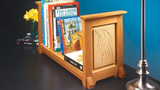 Book Rack and Mantel Clock
