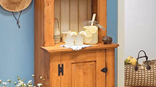 Rustic Step-Back Cupboard