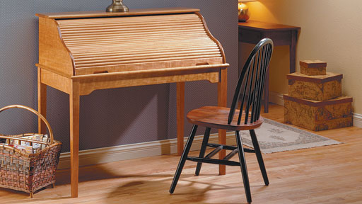 Episode 605 Contoured Keepsake Box Roll Top Desk